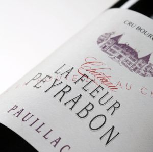 Etiquette vin Château La Fleur Peyrabon